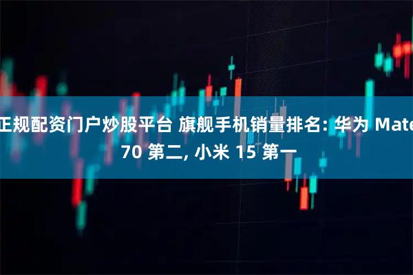 正规配资门户炒股平台 旗舰手机销量排名: 华为 Mate 70 第二, 小米 15 第一